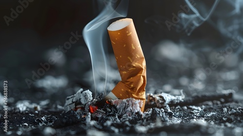 World No Tobacco Day Concept, anti smoking, and no smoking, lungs health care