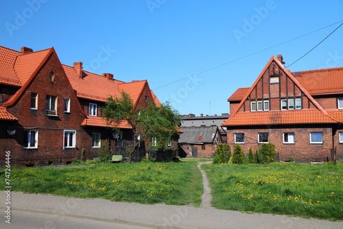 Mining colony homes in Radlin, Poland