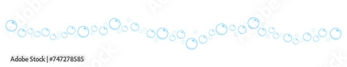 Splash bubbles water soda pop fizzy sparkle border illustration vector