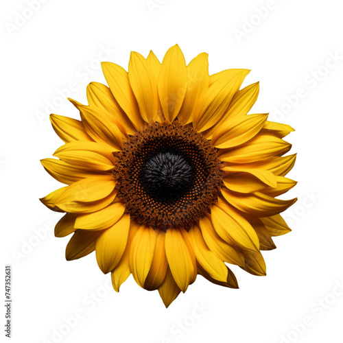 sunflower isolated on transparent background, png