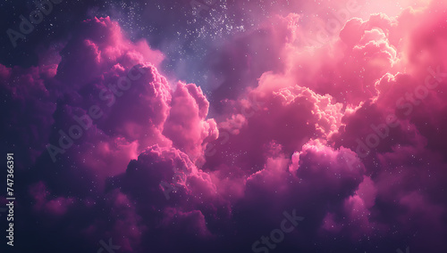 colorful space clouds of space and nebula in the styl
