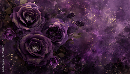 flowers wallpaper purple texture purple roses silver 