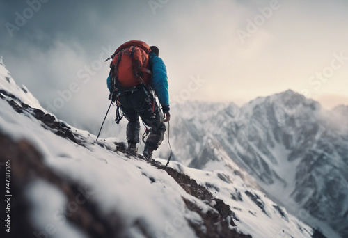 Extreme mountain climbing
