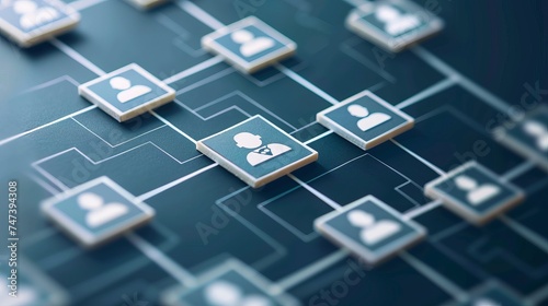 Streamlined business operations: organizational hierarchy chart & workflow automation for efficient team management