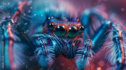 close up of an arachnid 