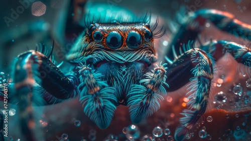 close up of an arachnid 
