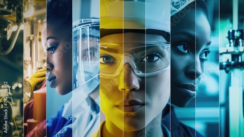 montage of industries ranging from manufacturing to healthcare, showcasing the diversity of workplaces committed to safety and health