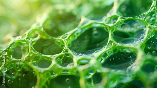 A scientist in a laboratory conducts research and development on bio-based materials, exploring sustainable alternatives for manufacturing using organic compounds and green technology.