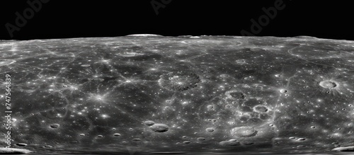 The moon's surface