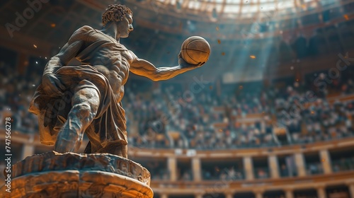 marble basketball player