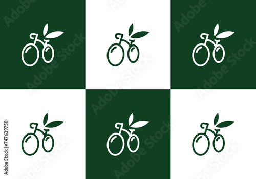 modern healt bicycle illustration vector logo 
