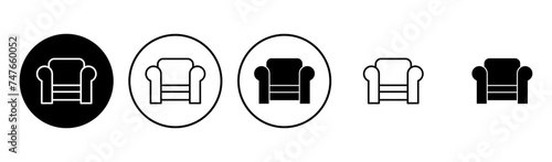 Sofa icon set. sofa icon illustration