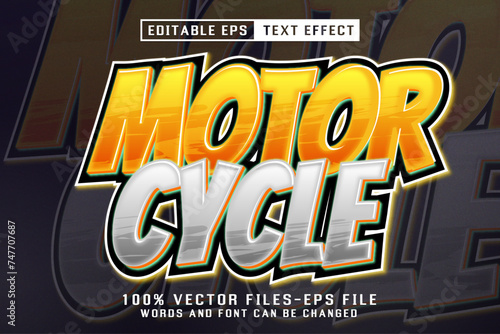 Motor Cycle Editable Text Effect
