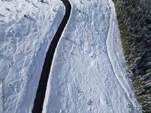 Route dégagée de la neige