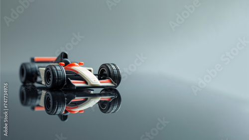 Racing car toy for high speed on the table, sport concept