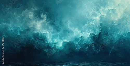 Strom in a sea. Created with Ai