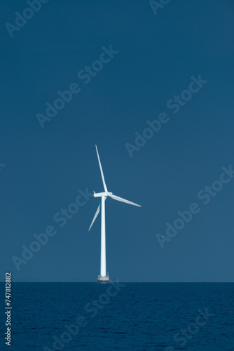 Wind Turbine and Sea, Copenhagen, Denmark