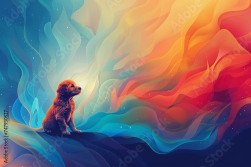 Abstract background for National Puppy Day