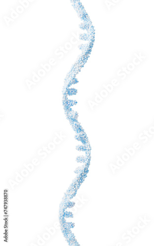 RNA with biological concept, 3d rendering.