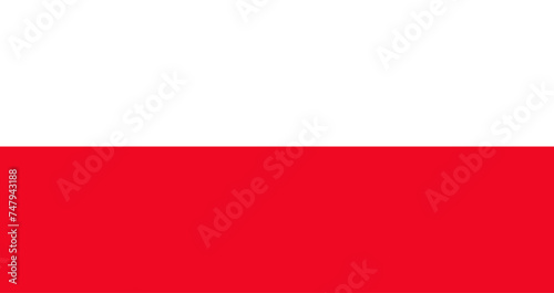 vector illustration flag of Poland