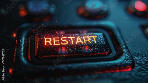 restart Button , rectangle