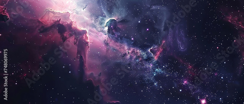 wallpaper of an intricately detailed space nebula, universe