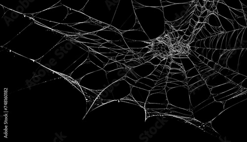 spiders web overlay with a black background for creepy designs