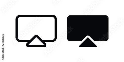 Airplay icon. flat illustration of vector icon