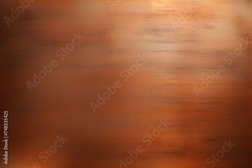 A brushed copper plate as a background