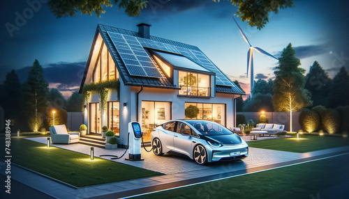 Eco-Friendly Living with Solar-Powered Home and Electric Car