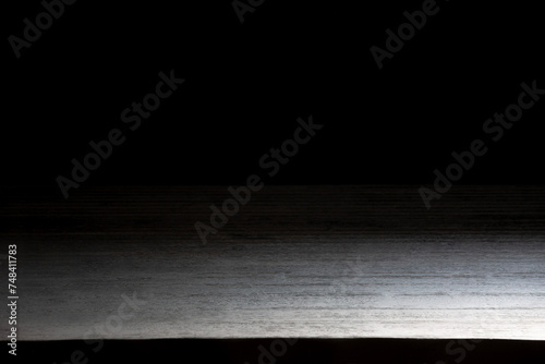 黒い座卓の背景、和風のテーブル
