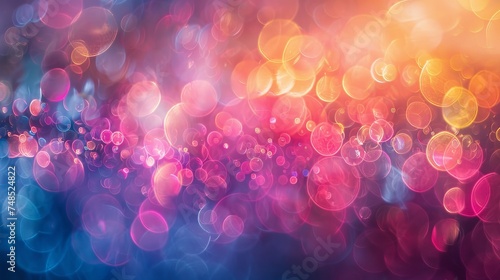 Celebrate the spontaneous blend of textures and rainbow bokeh light effects, crafting a unique visual experience