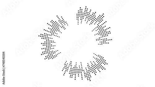Circle sound wave. Audio music equalizer. Round circular icons set. Spectrum radial pattern and frequency frame. radio podcasts, music player, video editor, voice assistant, recorder. Vector design