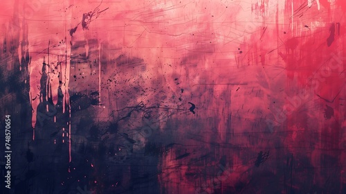 Abstract grunge background with dark red and pink.