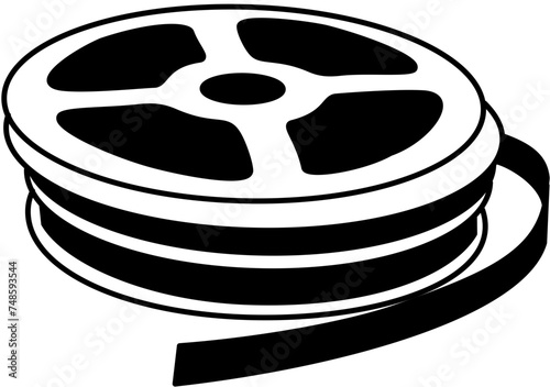 movie cinema, movie roll outline