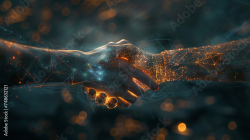 Handshake between digital partners. Digital twins and artificial intelligence processes for computer-aided manufacturing.
