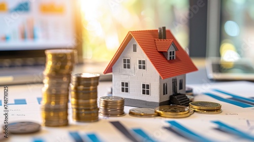 housing market showing upward trend with potential for significant financial gains from rental income or real estate investments indicating a booming property sector