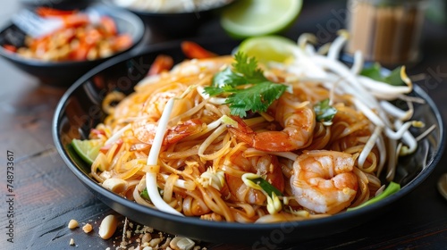 Thai style noodles , Pad thai