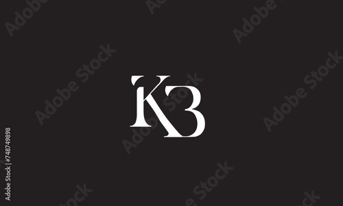 KB, BK, K, B Abstract Letters Logo Monogram 