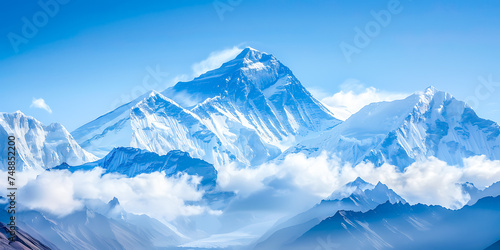 Beautiful Mount Everest AI generate