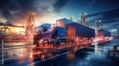 Logistics and transportation, Network distribution of Container Cargo