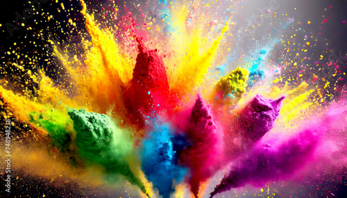 Holi Colour Festival, Farben Explosion 