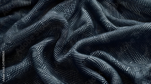 Close Up of Black and White Fabric