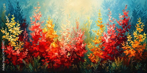 Multi colored reefs under water create an amazing world of underwater flower gard