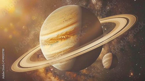Saturn's majestic rings surrounding the planet create pictures of incredible beauty and myst