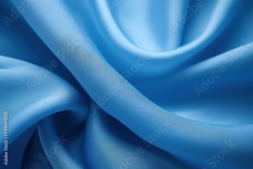 a close up of a blue fabric