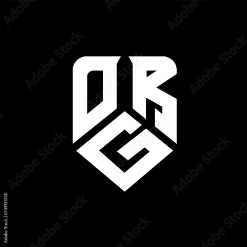 OGR letter logo design on black background. OGR creative initials letter logo concept. OGR letter design. 