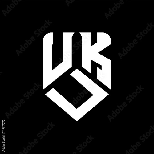 UUK letter logo design on black background. UUK creative initials letter logo concept. UUK letter design. 