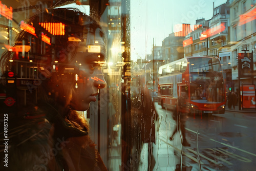 Urban Reflections: Street Photos Captured Through Glass on London Streets