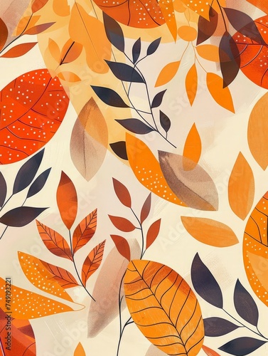 Detailed close-up view of a pattern made by overlapping leaves, showcasing the intricate textures and shapes in nature.